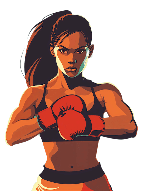 Strong Female Boxer